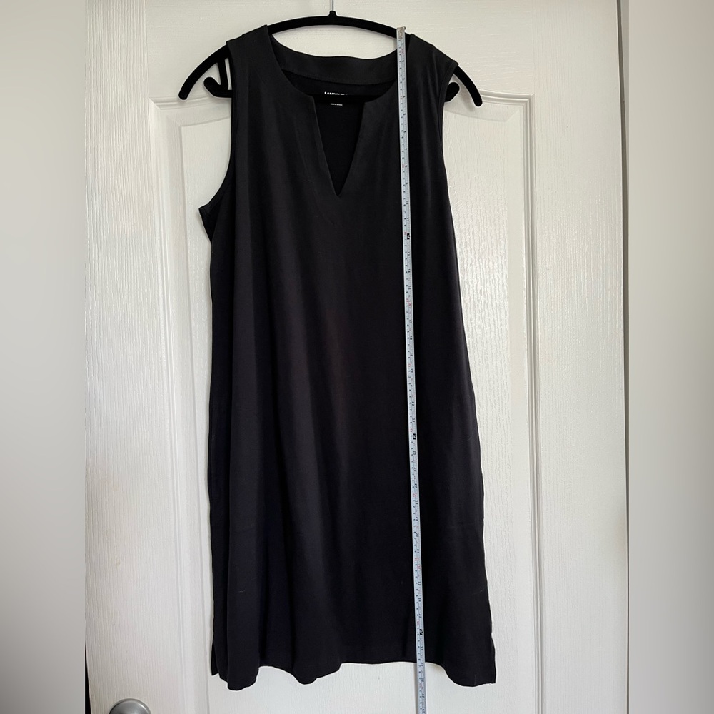 Lands' End Black Sleeveless Cotton Dress or Coverup.